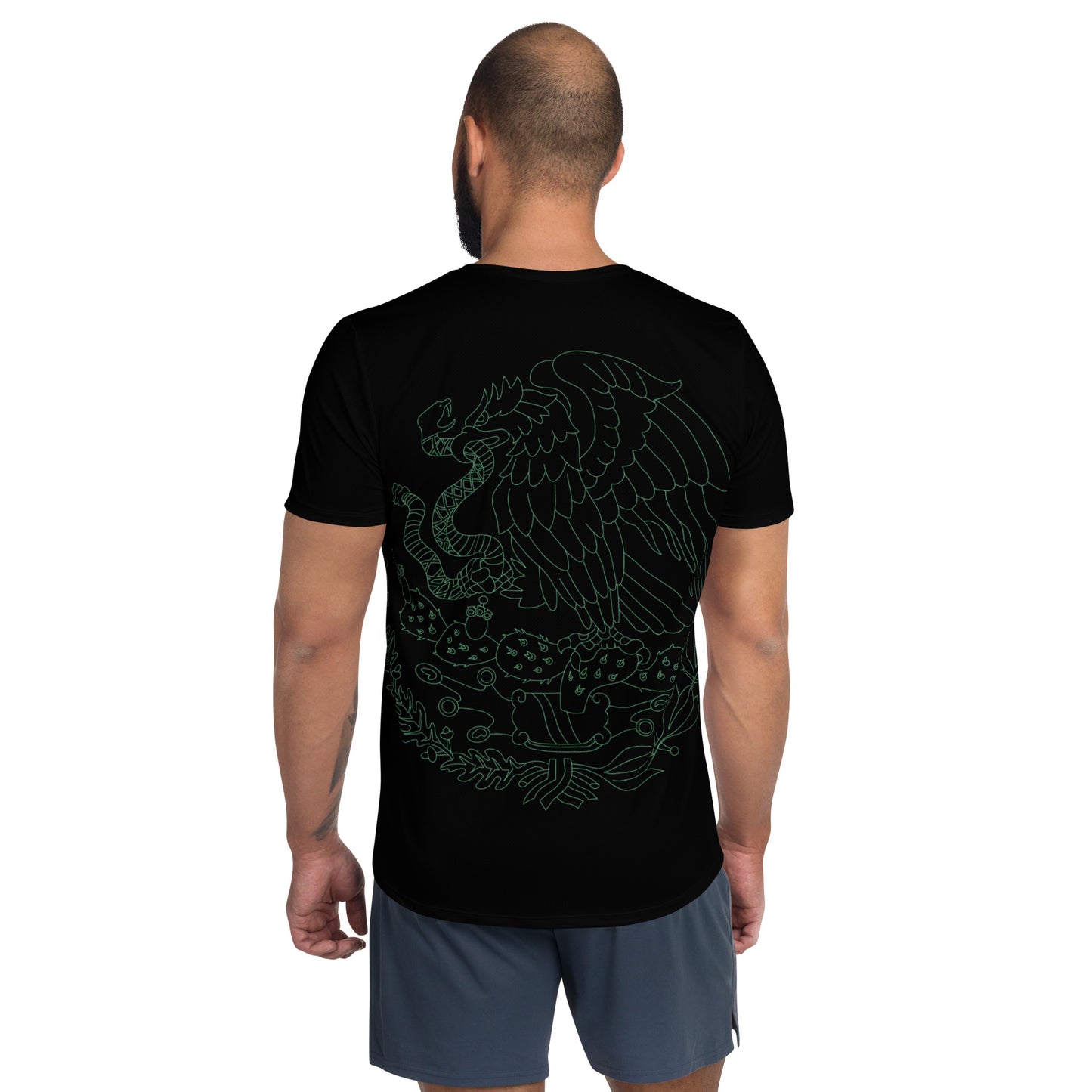 Aguila De Oro All-Over Print Men's Athletic T-shirt