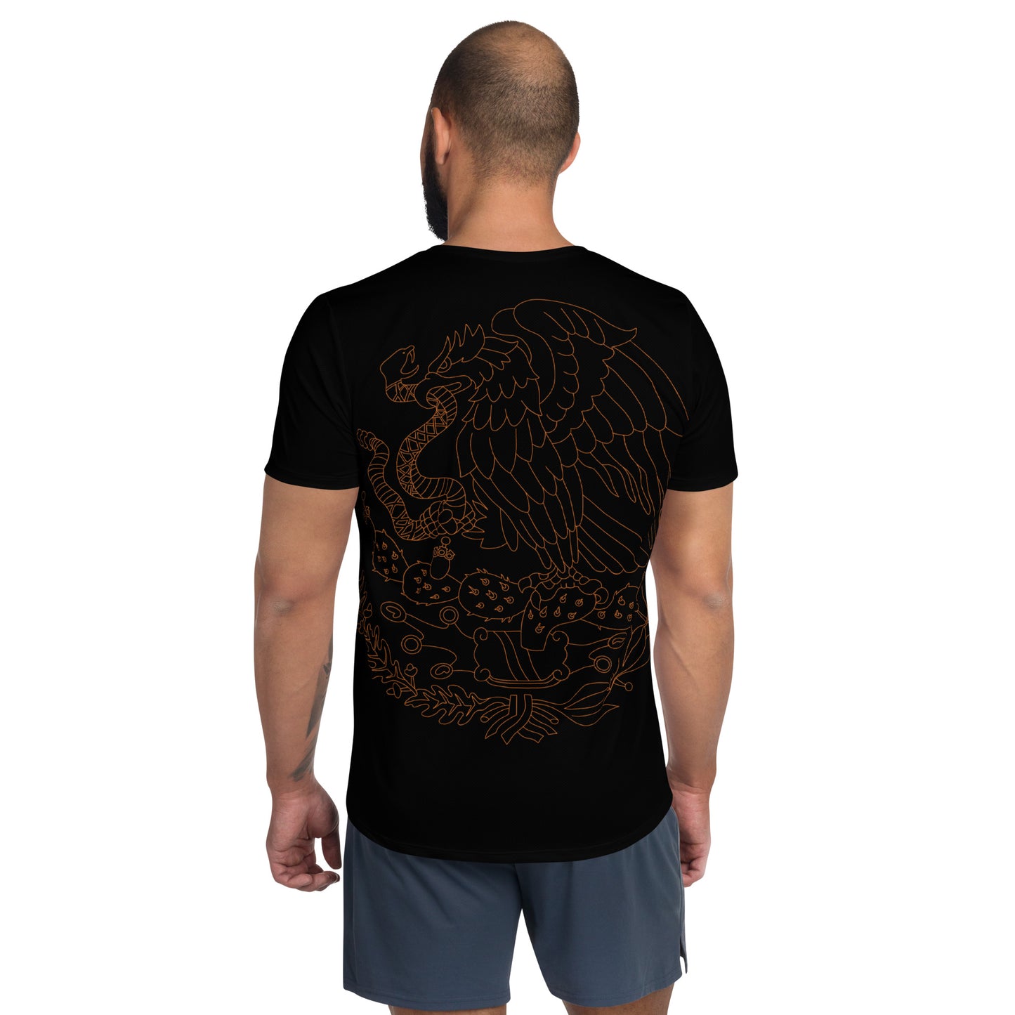 Aguila De Oro Dos All-Over Print Men's Athletic T-shirt