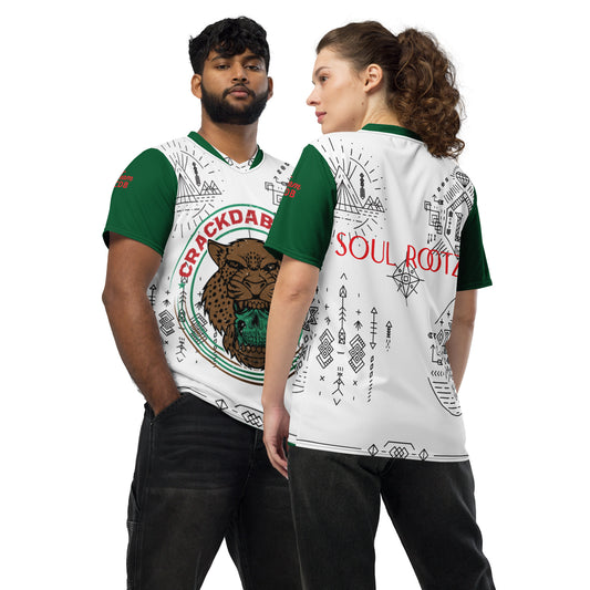 Recycled unisex Jaguar Warrior sports jersey