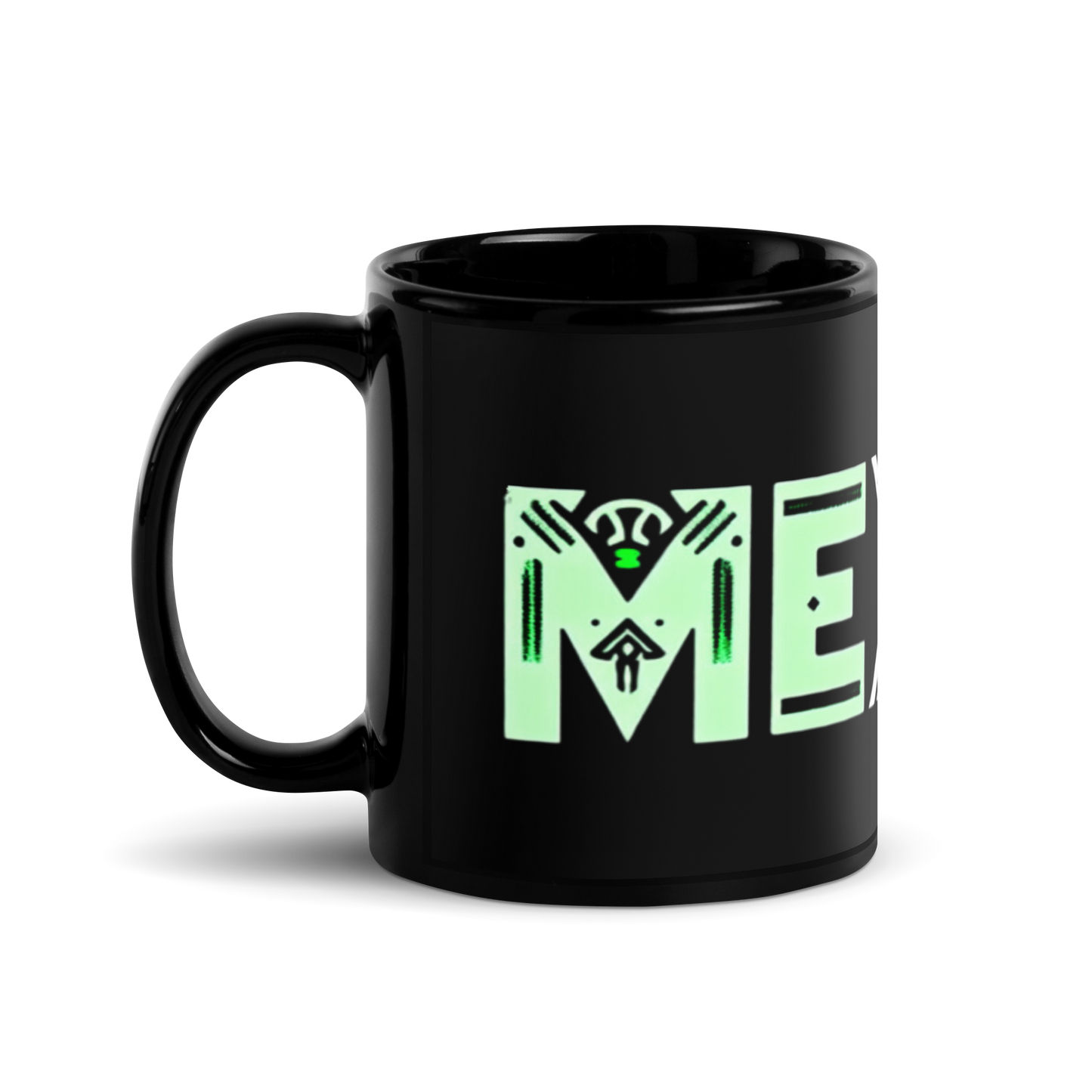 Viva Mexico Black Glossy Mug