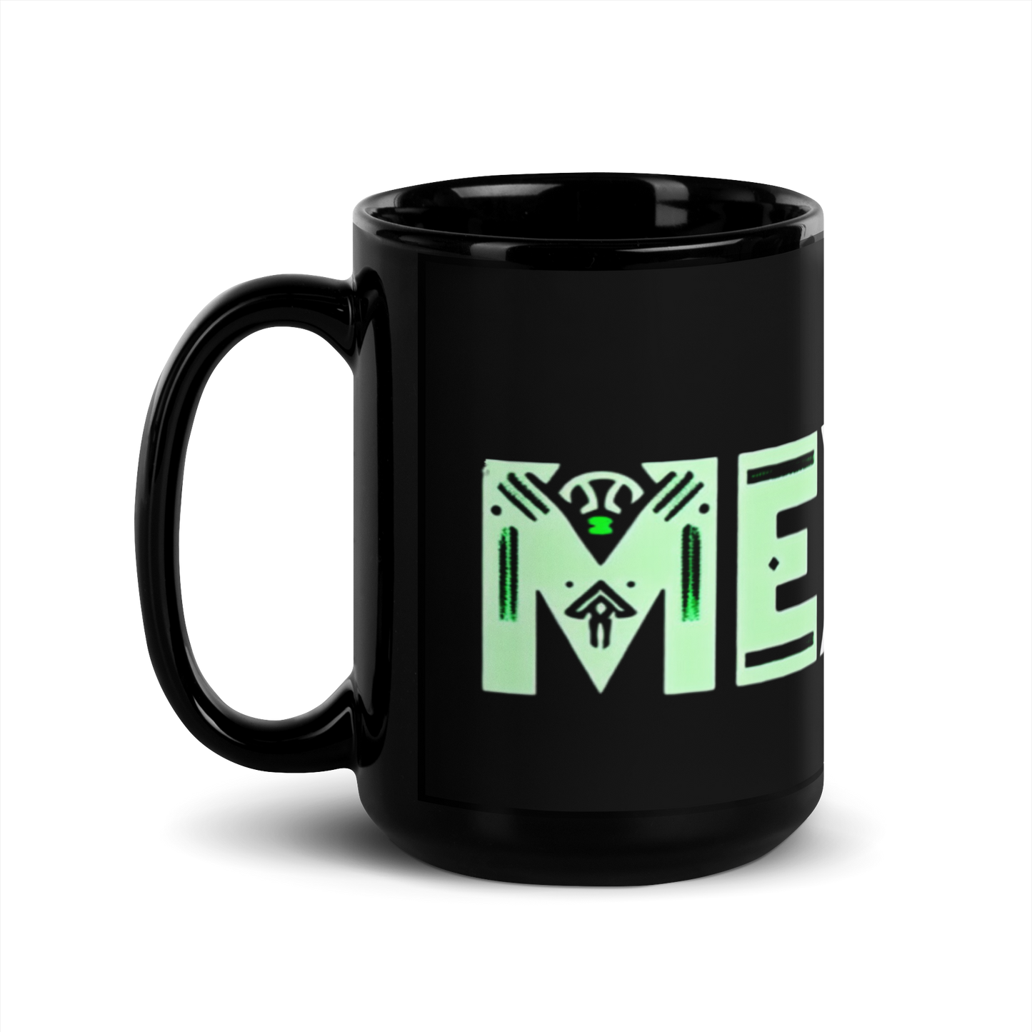 Viva Mexico Black Glossy Mug