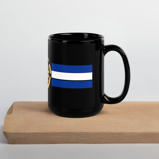 El Salvador de Oro Black Glossy Mug