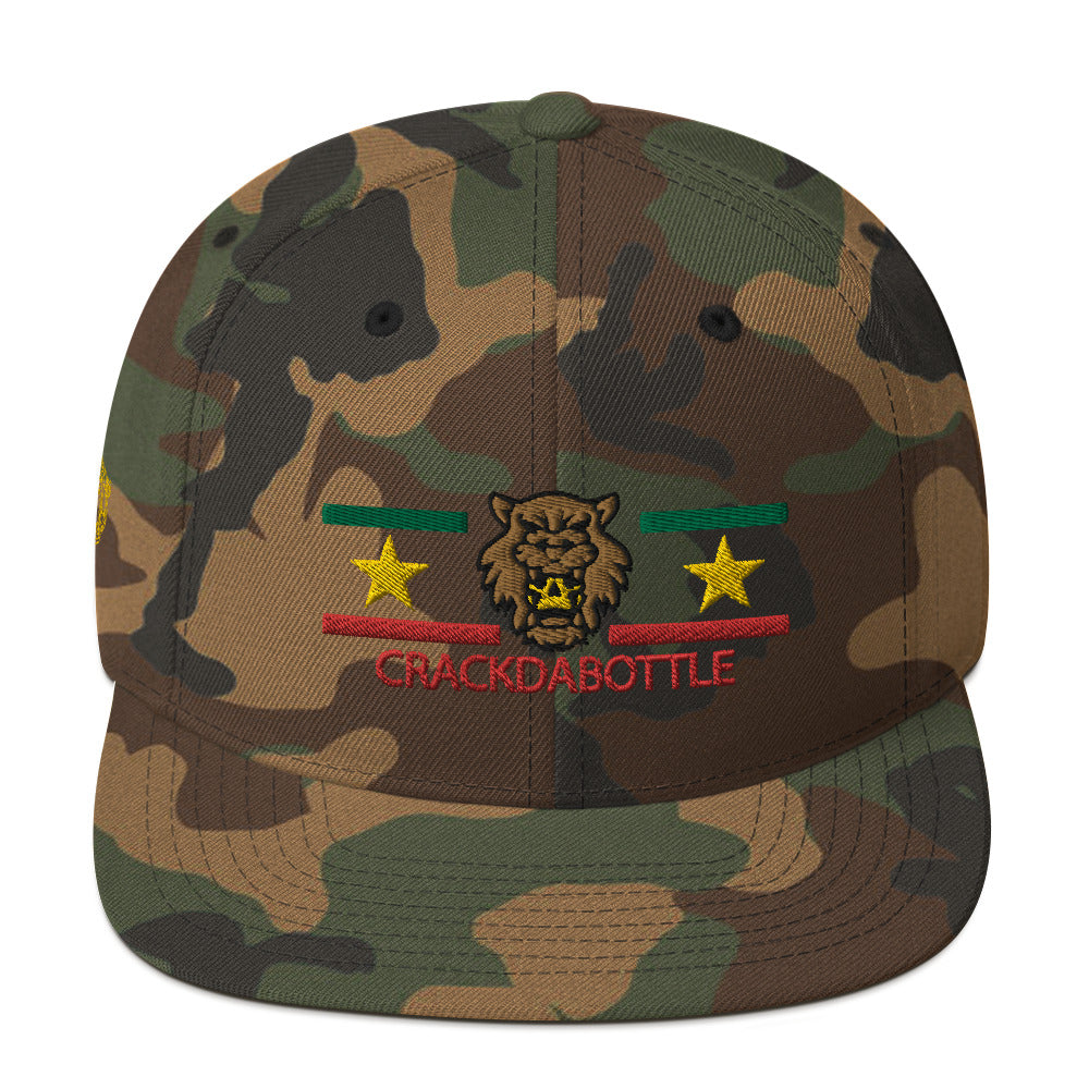 Crackdabottle Jaguar Warrior Gold Version Snapback Hat