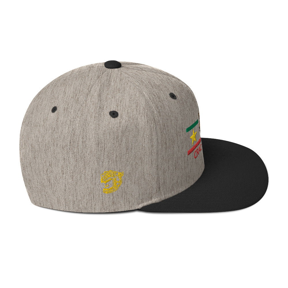 Crackdabottle Jaguar Warrior Gold Version Snapback Hat