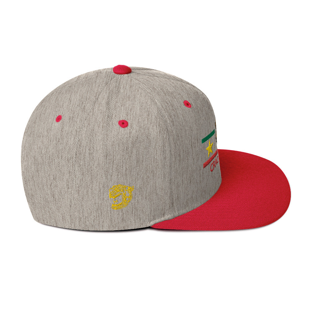 Crackdabottle Jaguar Warrior Gold Version Snapback Hat