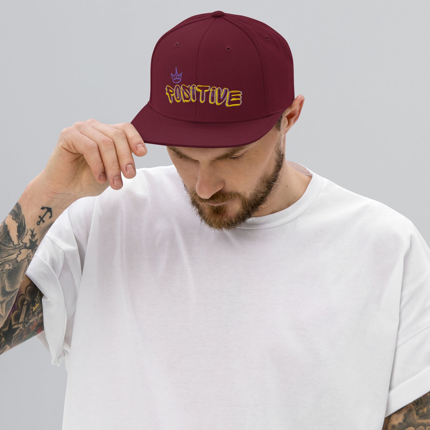 Positive King/Queen Snapback Hat