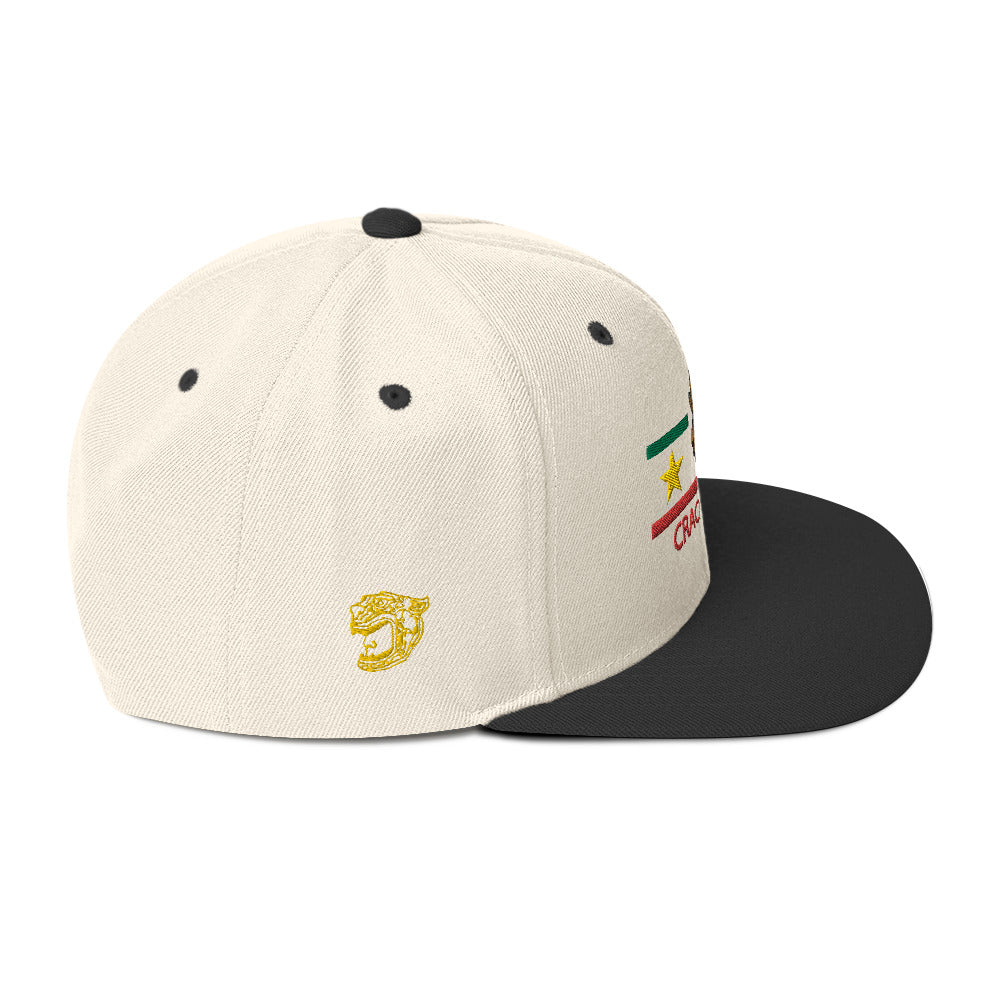 Crackdabottle Jaguar Warrior Gold Version Snapback Hat