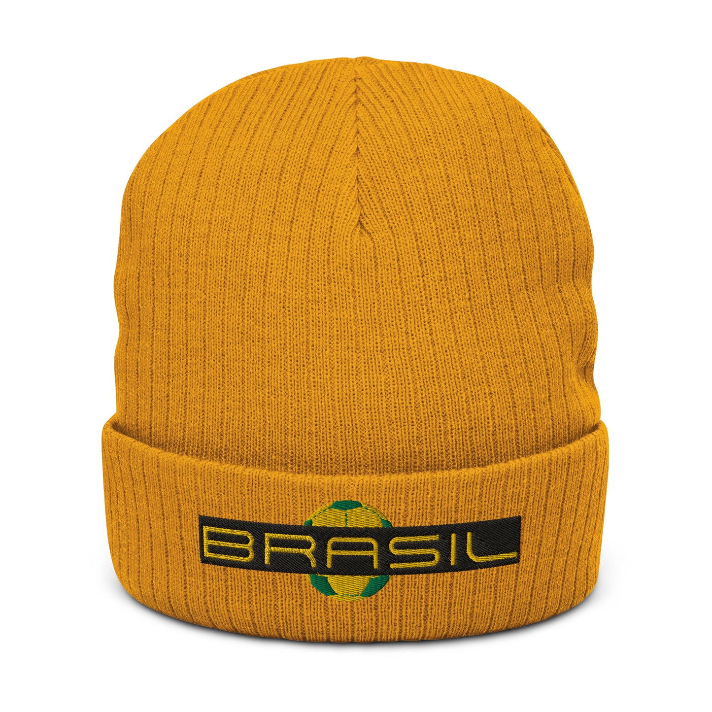 Brasil Gol Ribbed knit beanie