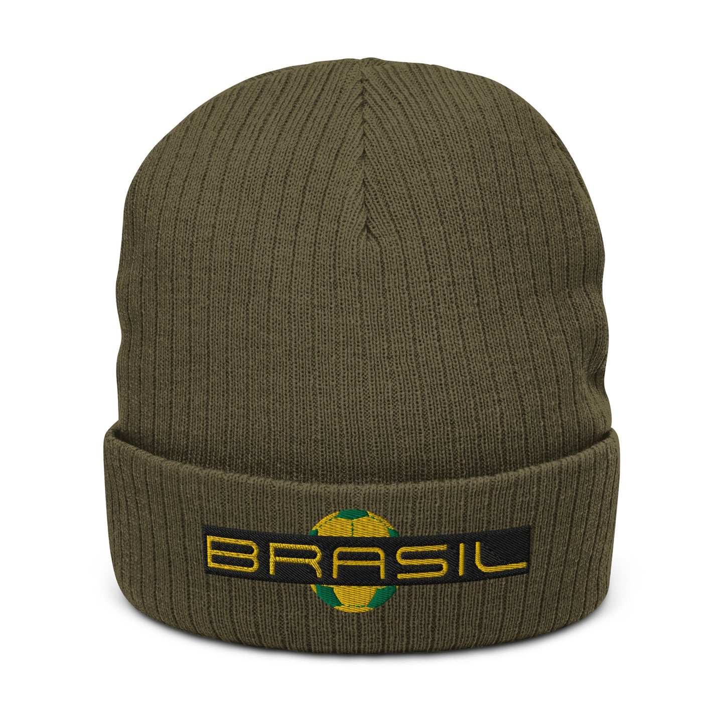 Brasil Gol Ribbed knit beanie