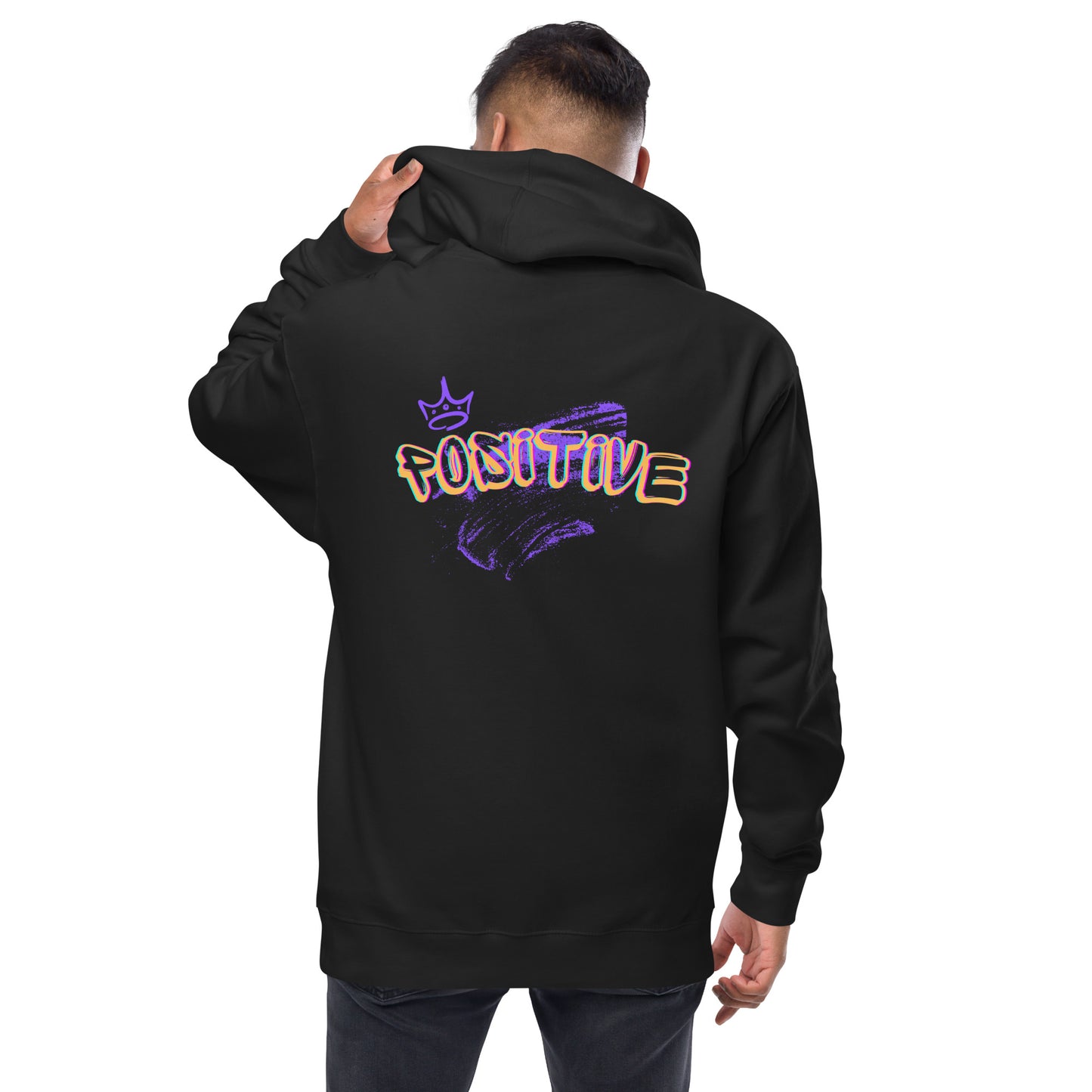 Positive King/Queen Gold Unisex fleece zip up hoodie